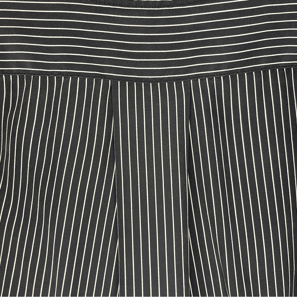 Rag & Bone Victor Striped Silk Wrap Blouse in Black/White - Women’s Size XXS - Picture 6 of 8